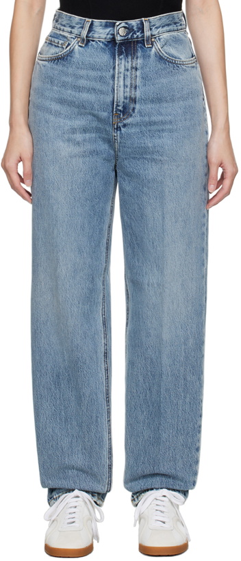 Photo: TOTEME Blue Tapered Jeans