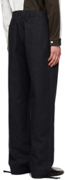 3MAN Black Drawstring Trousers