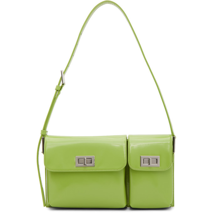 BY FAR Green Patent Billy Bag By Far