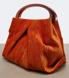 Dries Van Noten Crisp Small velvet top-handle bag