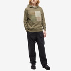 FDMTL Men's Boro Patchwork Hoody in Khaki