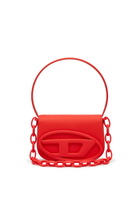 Diesel 1DR-Iconic shoulder bag in matte leather - Shoulder Bags Womens in Red
