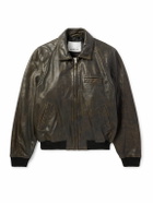 Marant - Braian Leather Blouson Jacket - Brown