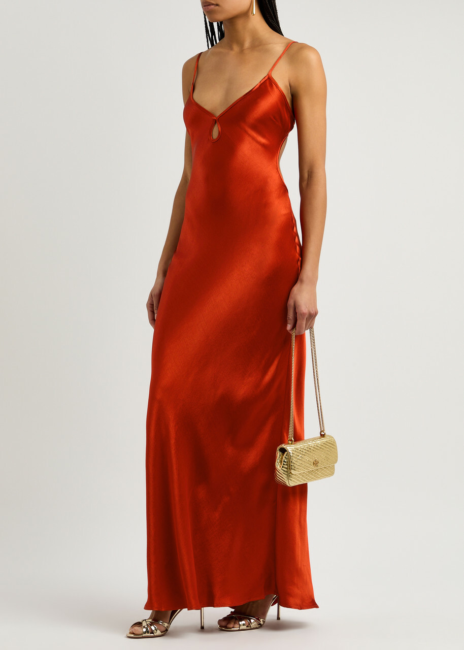 Bec & Bridge Cedar City Satin Maxi Dress Red BEC + BRIDGE