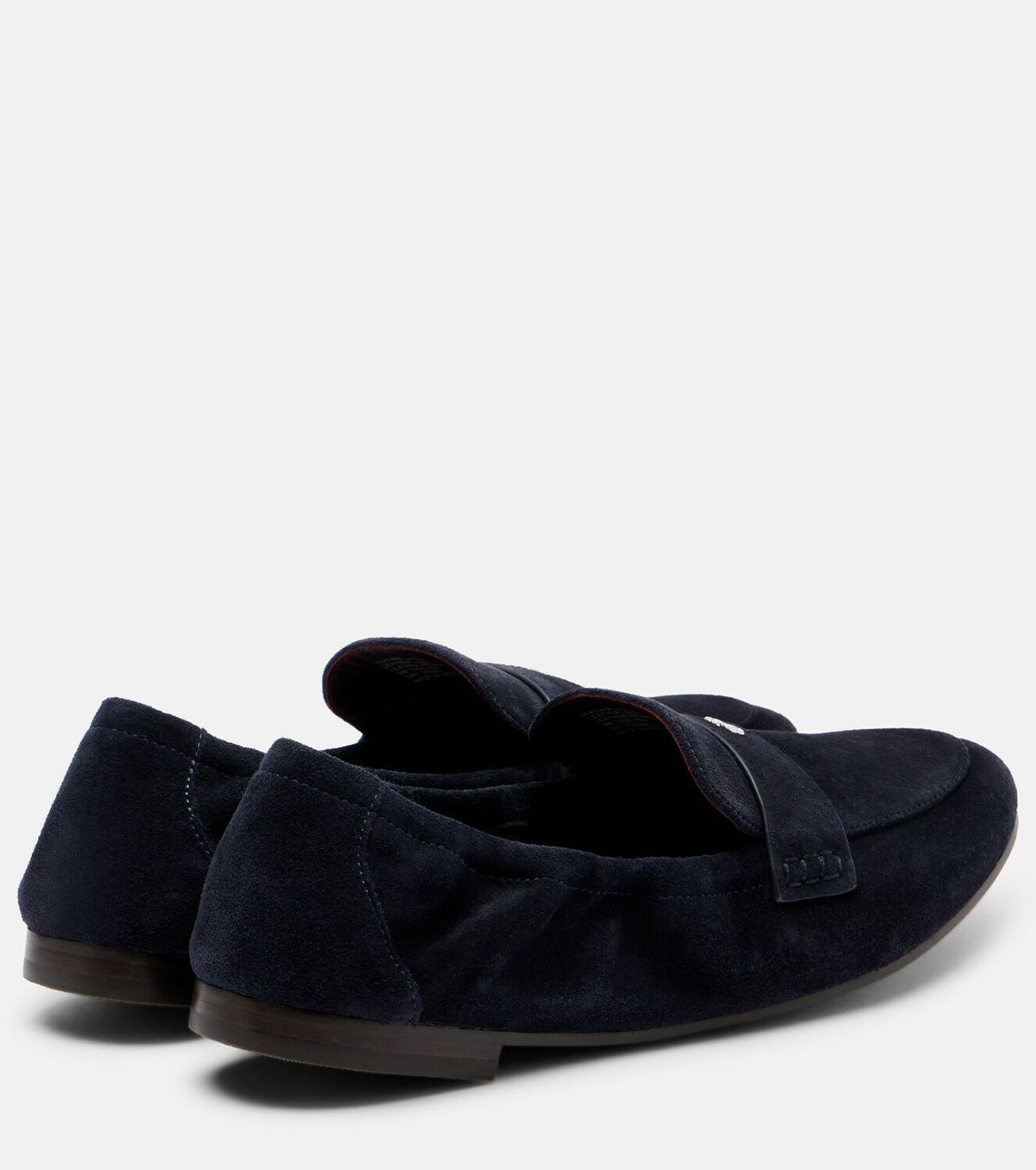 Tory Burch Logo suede loafers