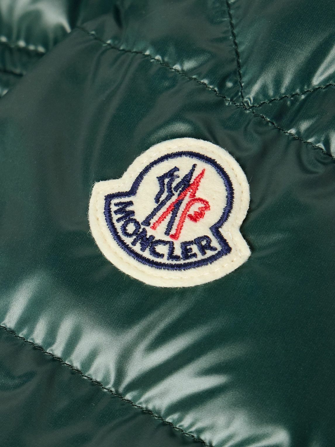 Moncler - Chambly Logo-Appliquéd Quilted Shell Down Jacket - Green
