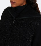 Moncler Down-paneled wool and cashmere cardigan