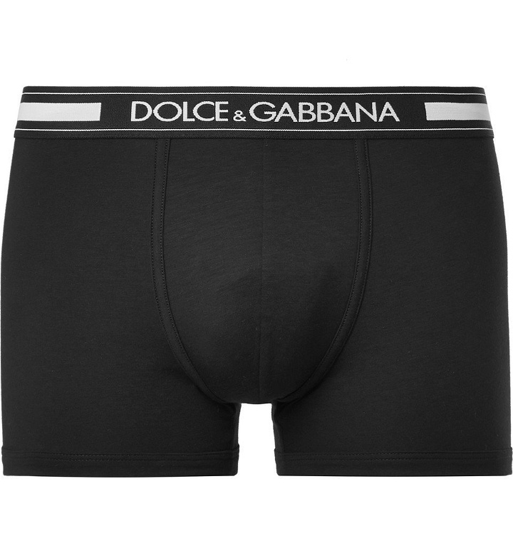 Photo: Dolce & Gabbana - Stretch-Cotton Boxer Briefs - Black