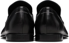 MM6 Maison Margiela Black Grain Leather Loafers