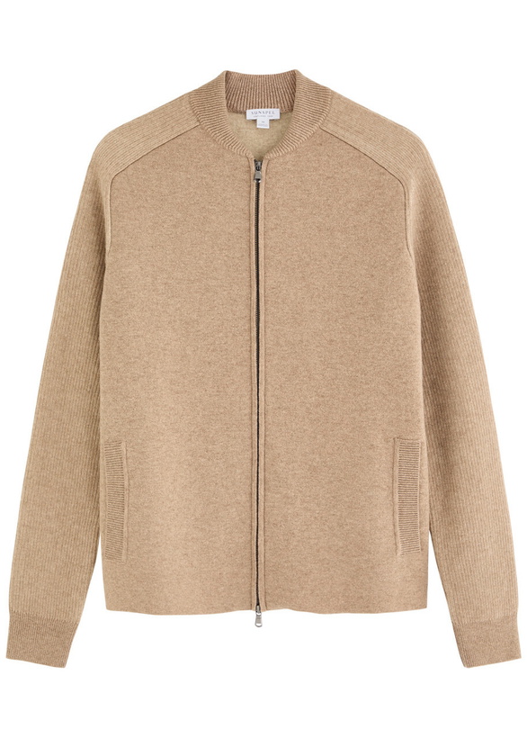 Photo: Sunspel Wool-blend Jacket Camel