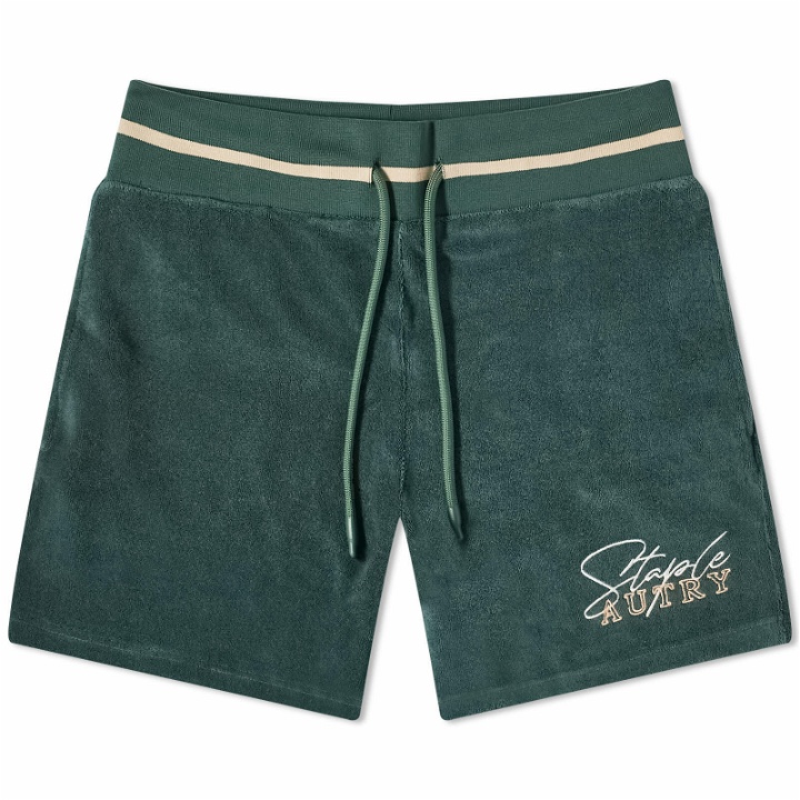 Photo: Autry Men's x Staple Shorts in Tinto Green