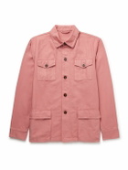 Sid Mashburn - Pigment-Dyed Cotton-Canvas Overshirt - Pink