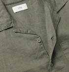 Onia - Vacation Camp-Collar Linen Shirt - Green