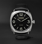 Panerai - Radiomir Black Seal 8 Days Acciaio 45mm Stainless Steel and Leather Watch - Black