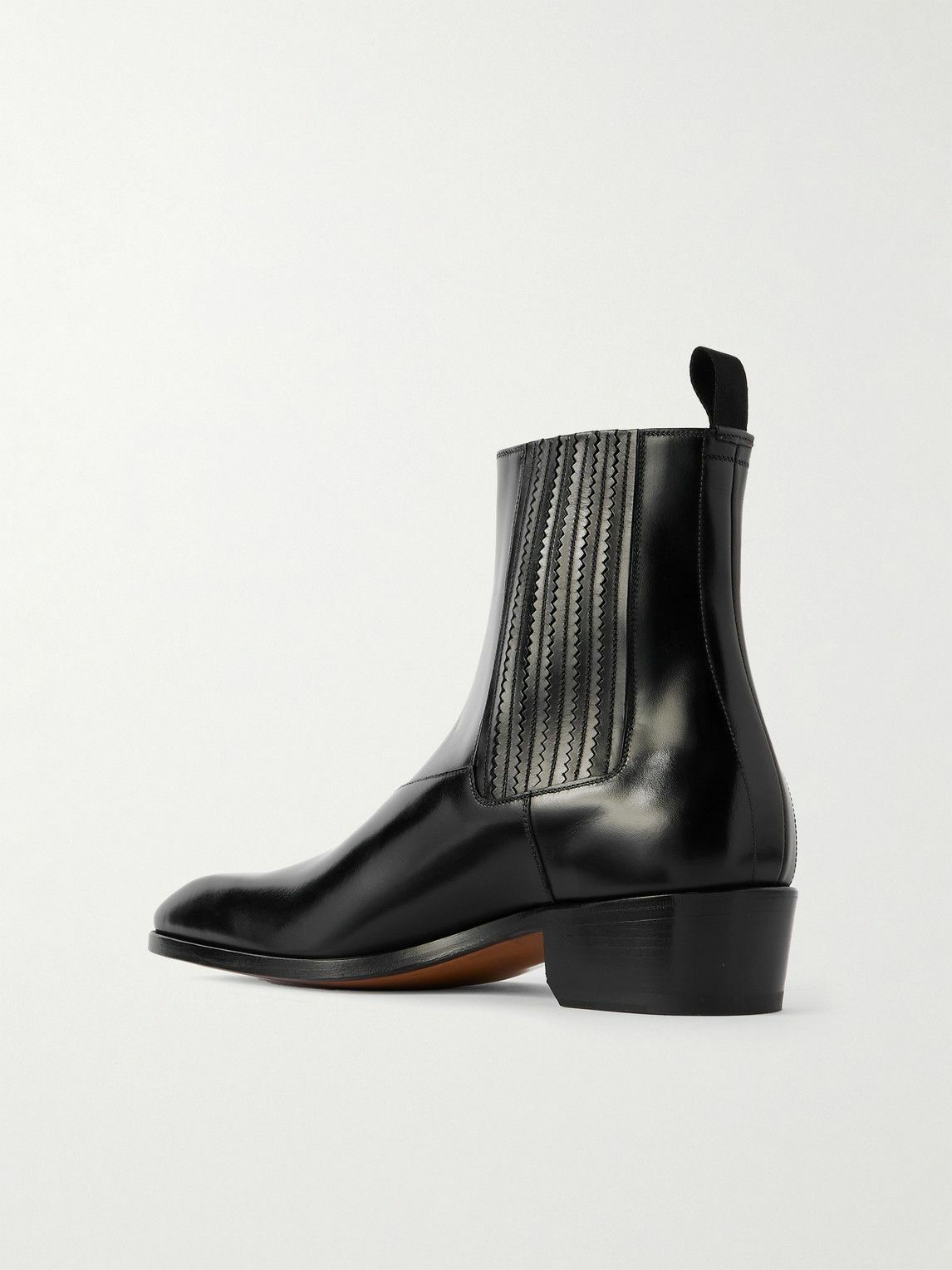 TOM FORD - Rick Glossed-Leather Chelsea Boots - Black