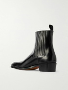 TOM FORD - Rick Glossed-Leather Chelsea Boots - Black