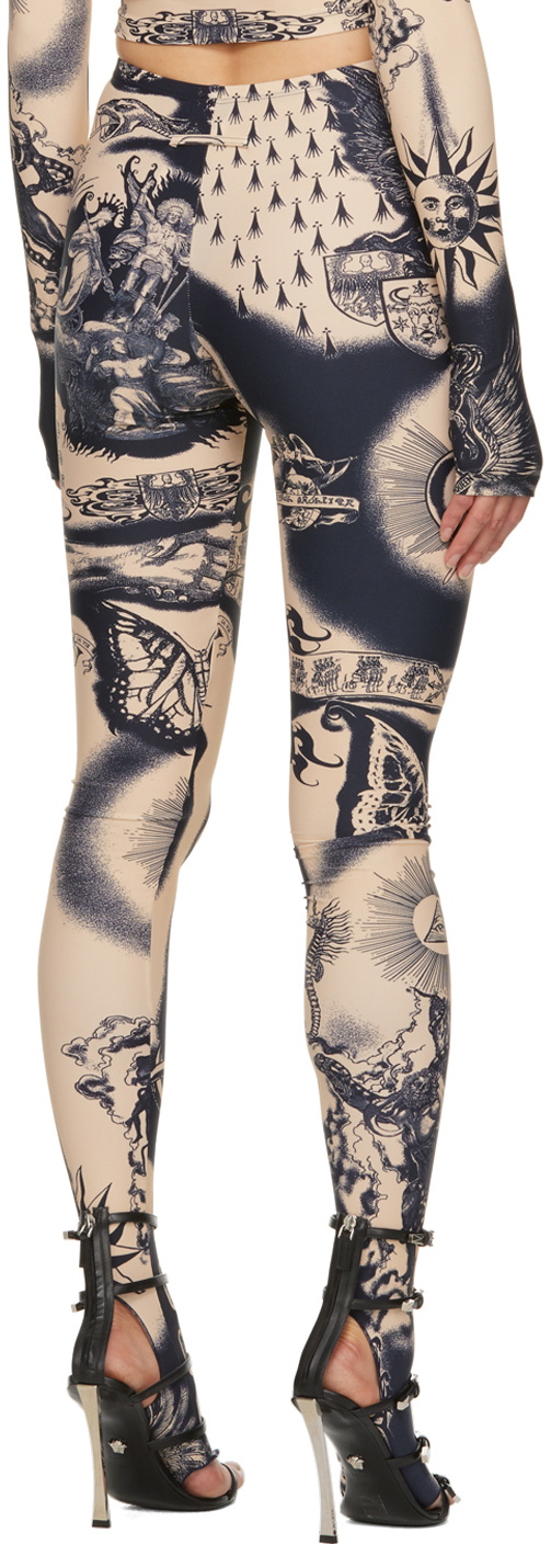 Jean Paul Gaultier White Cutout Leggings Jean Paul Gaultier