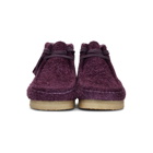 Clarks Originals Purple Hairy Suede Wallabee Boots