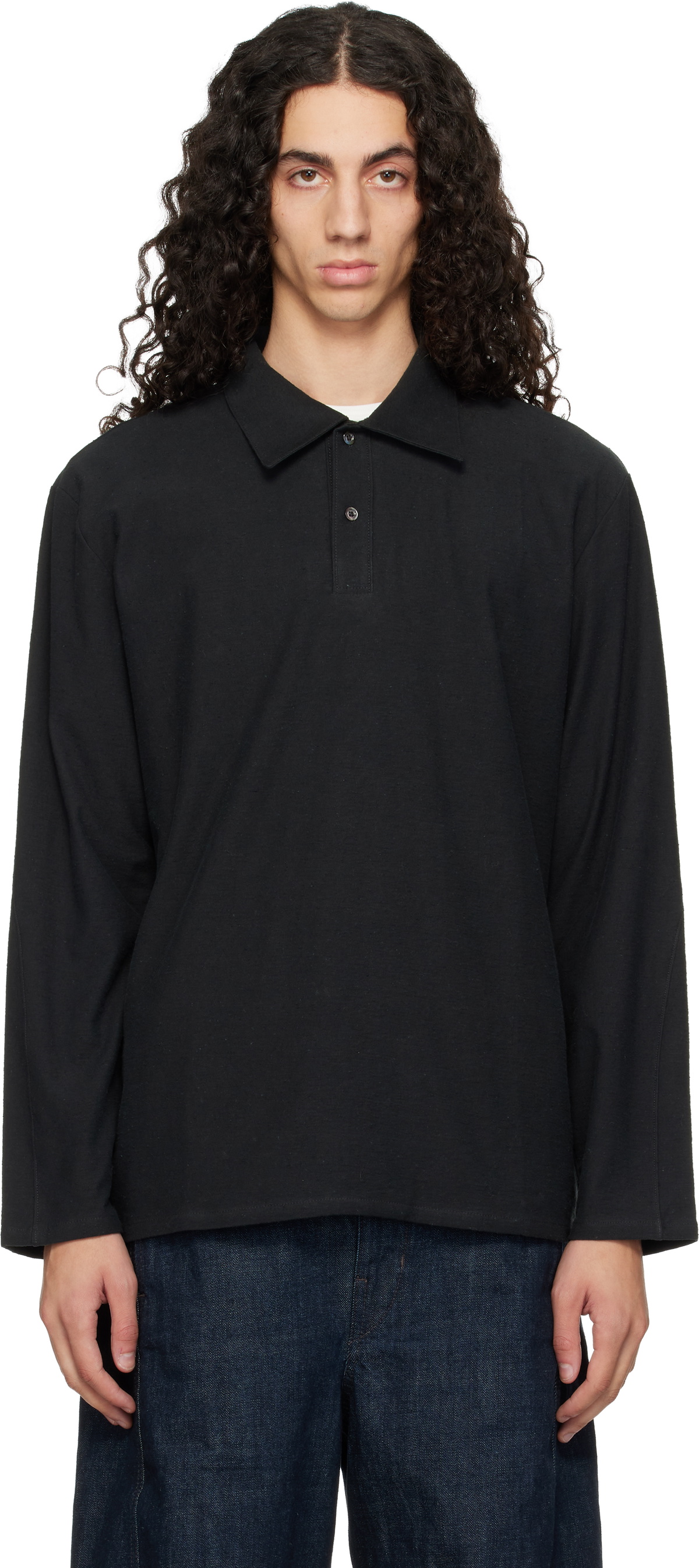 Lady White Co. Black Nep Polo