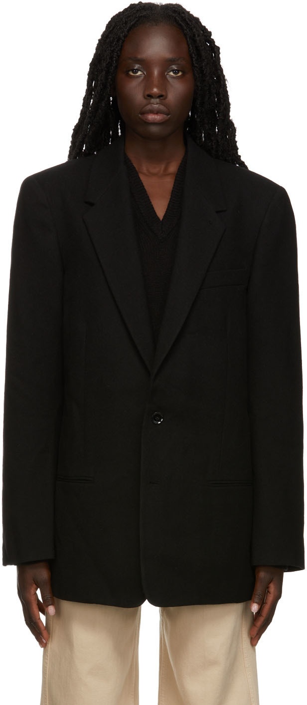 Lemaire Black Wool Suit Blazer Lemaire