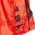 Adidas Arsenal FC NTS UBP Shorts in Unity Orange/Active Red