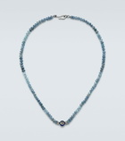 Ileana Makri Sterling silver (925) beaded necklace with gemstones
