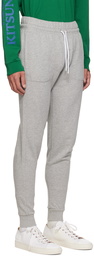 Maison Kitsuné Gray Tricolor Fox Lounge Pants