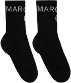 MM6 Maison Margiela Black Logo Socks