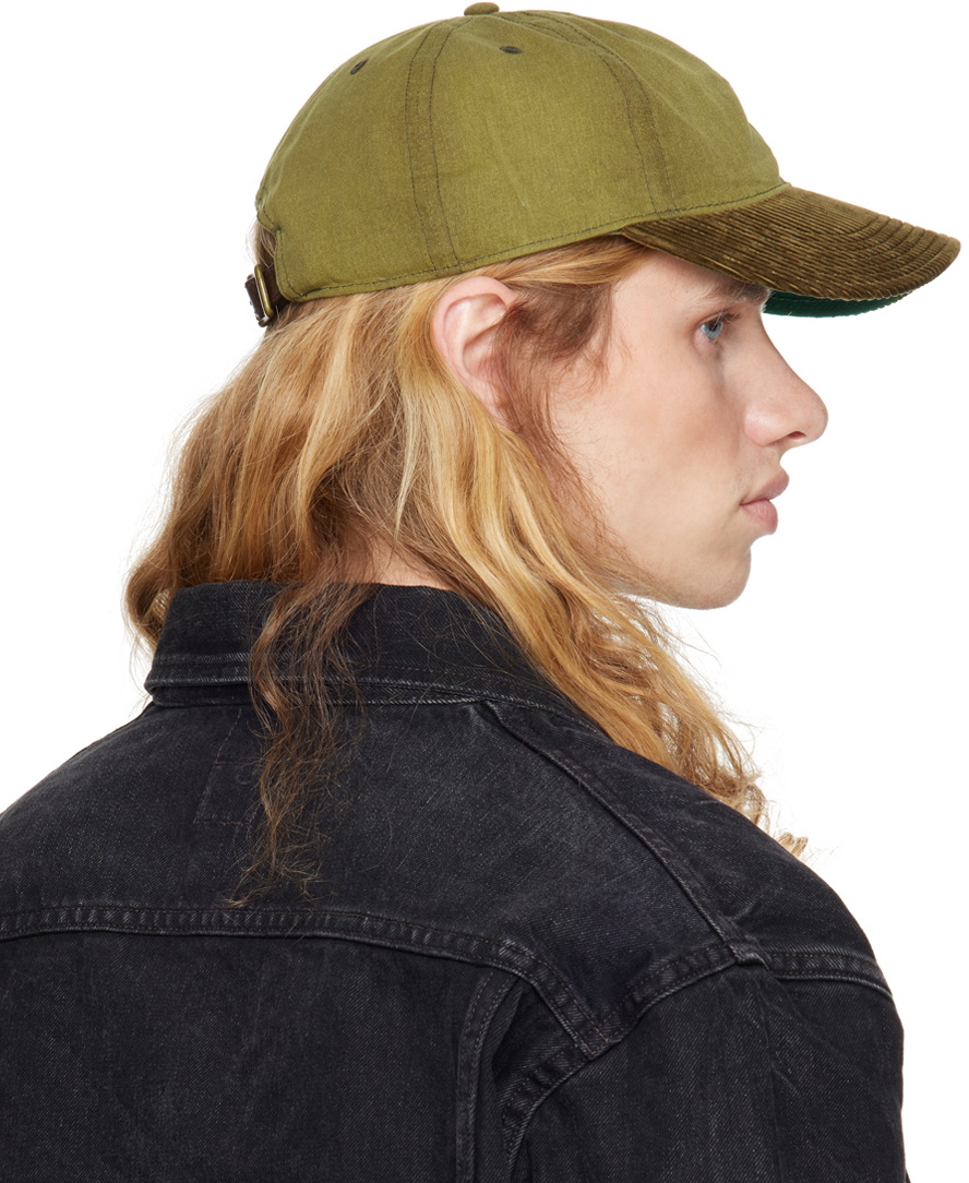 ＲＲＬ　カーキ　ミリタリー風キャップ RRL Khaki Oilcloth Ball Cap RRL