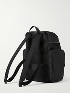 SAINT LAURENT - City Leather-Trimmed ECONYL Backpack - Black