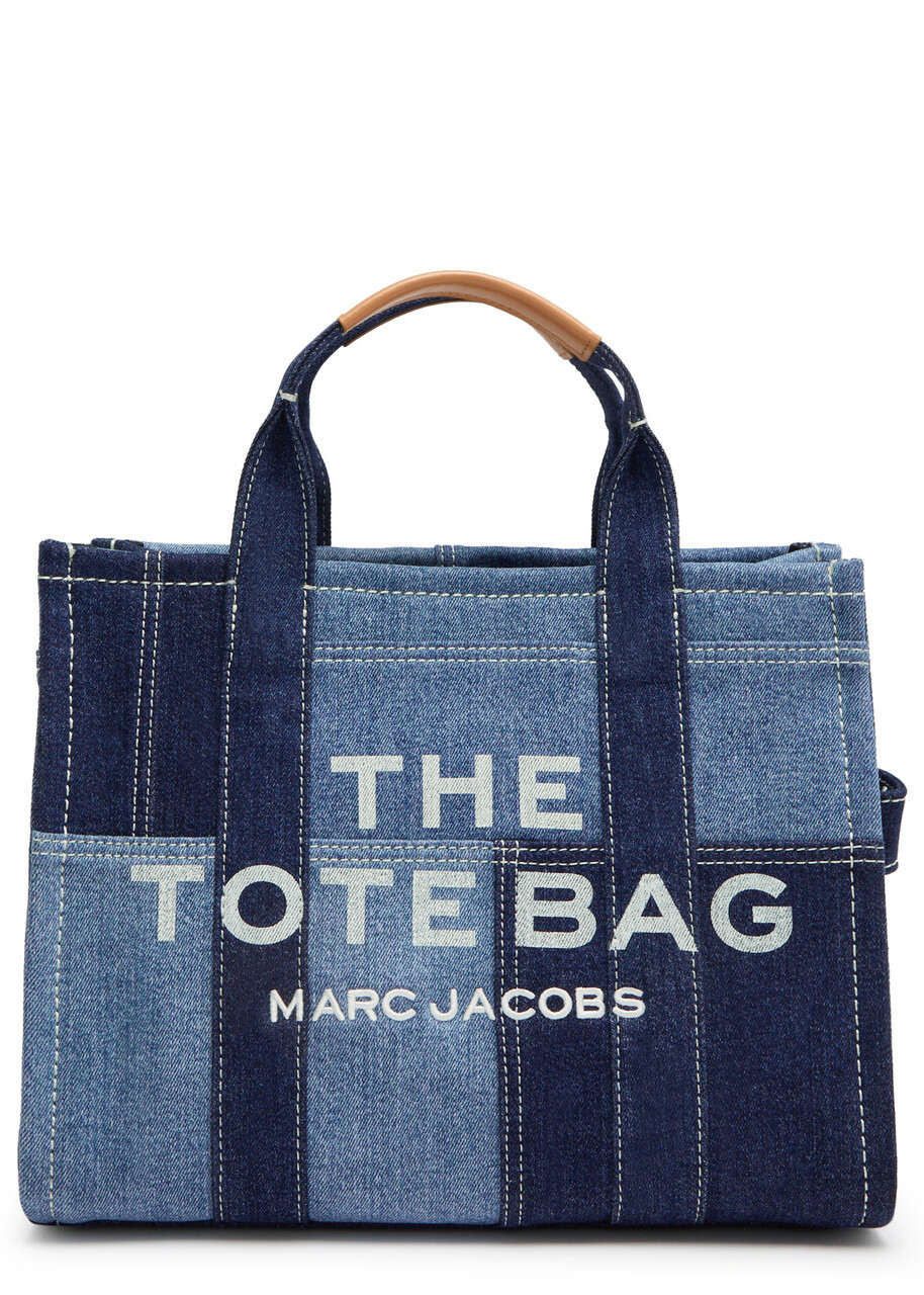Marc Jacobs The Tote Medium Denim Tote - Blue/Navy - One Size