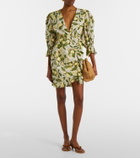 Adriana Degreas Printed cotton-blend minidress