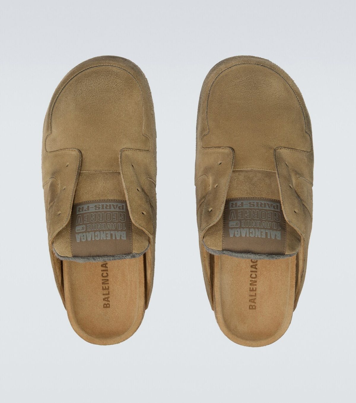 Balenciaga Dumbo suede slides