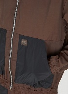 Zip-Up Track Jacket in Brown