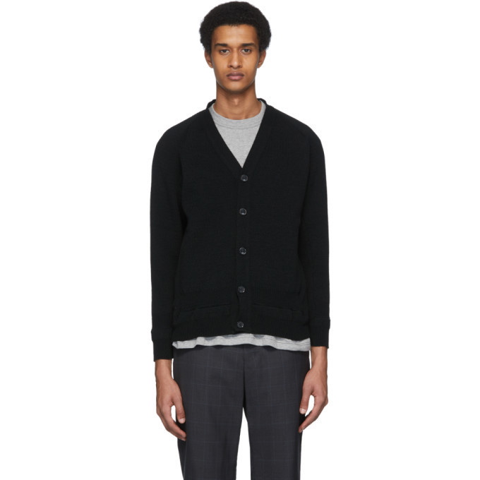 Photo: Comme des Garcons Homme Deux Black Lochaven Of Scotland Edition Raglan Cardigan