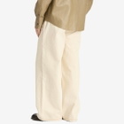 AMI Paris Men's Wide Fit Jeans in White Cream
