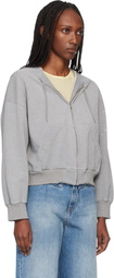MM6 Maison Margiela Gray Unbrushed Cotton Sweatshirt