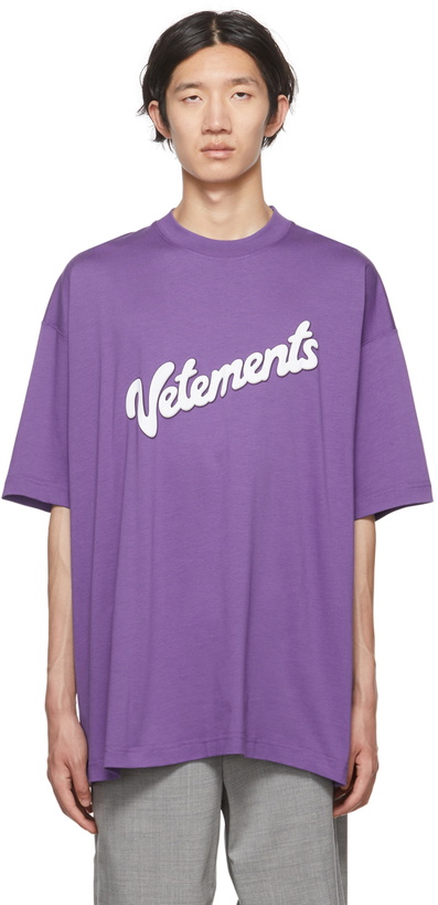 Photo: VETEMENTS Purple Sweet T-Shirt