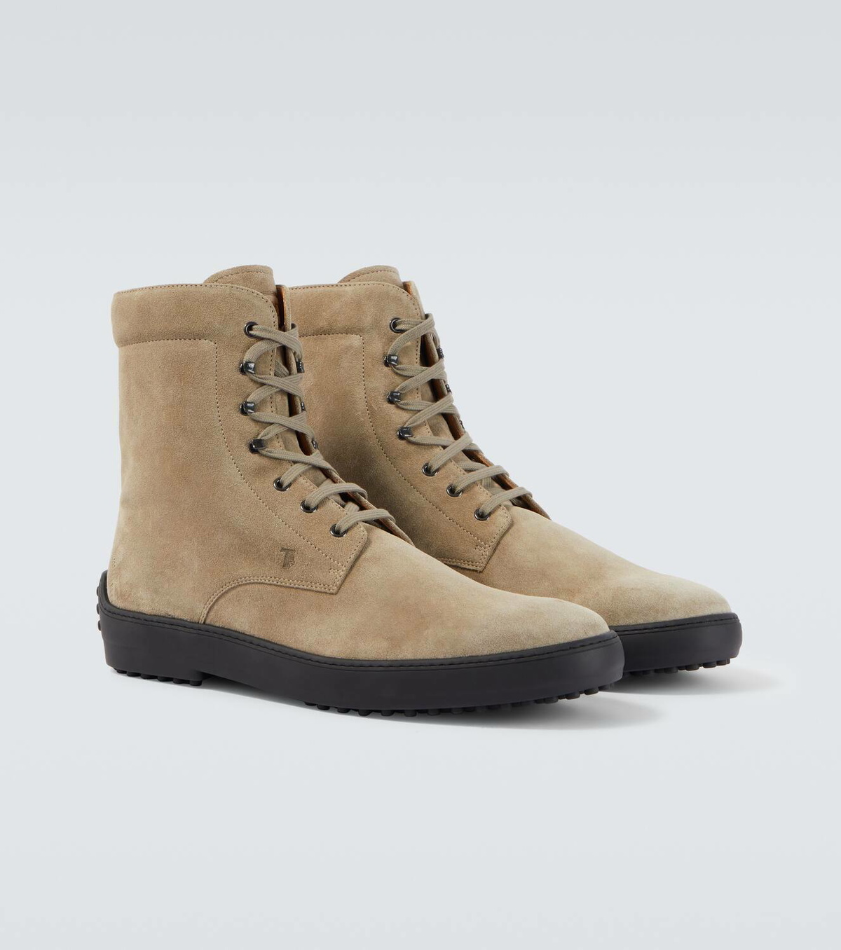 Tod's Suede combat boots