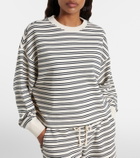 Velvet Isabelle striped cotton jersey sweatshirt