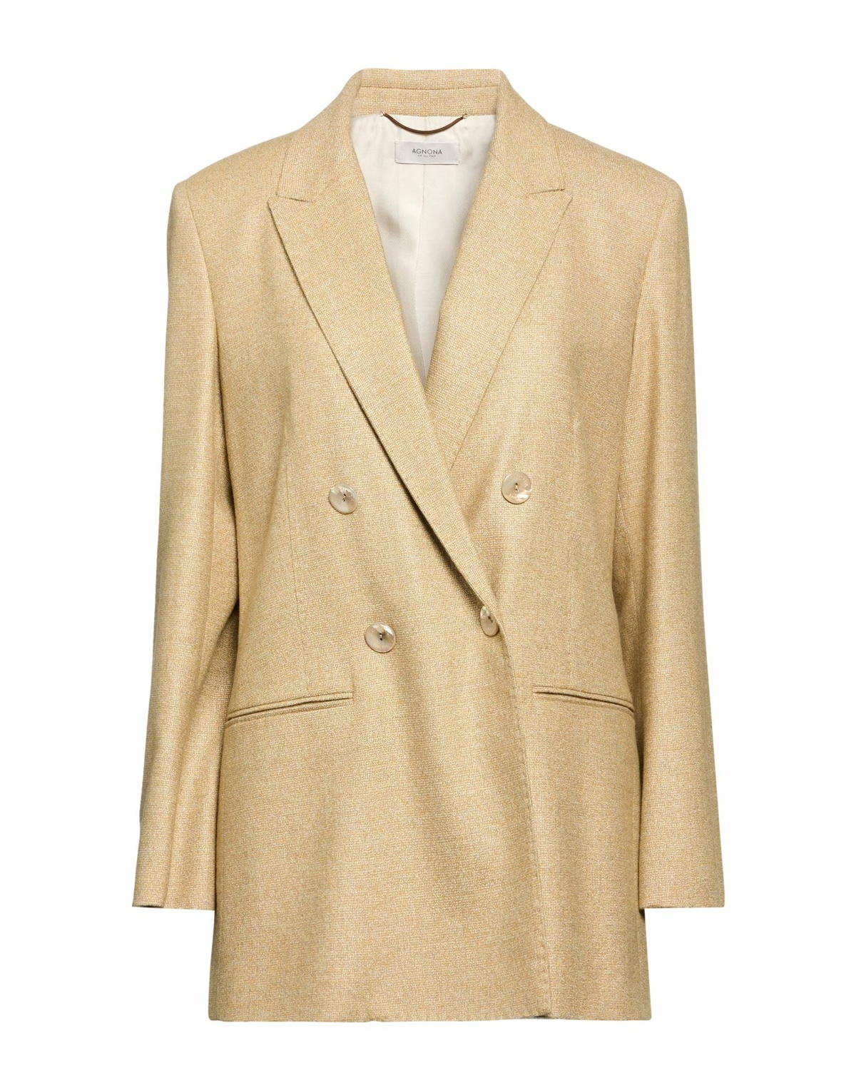 Agnona Womens Blazer in Beige