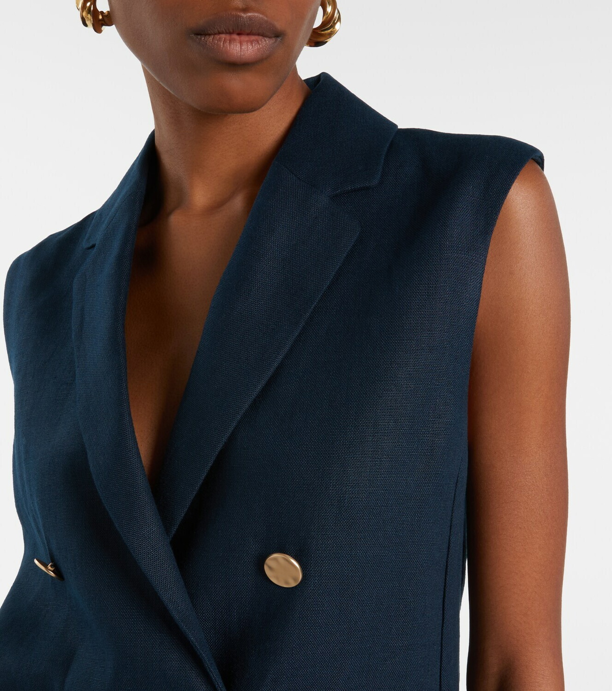 'S Max Mara Bird linen vest