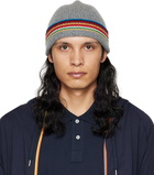 Paul Smith Gray Signature Stripe Beanie