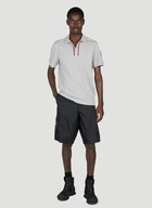 Moncler - Logo Patch Polo Shirt in Grey