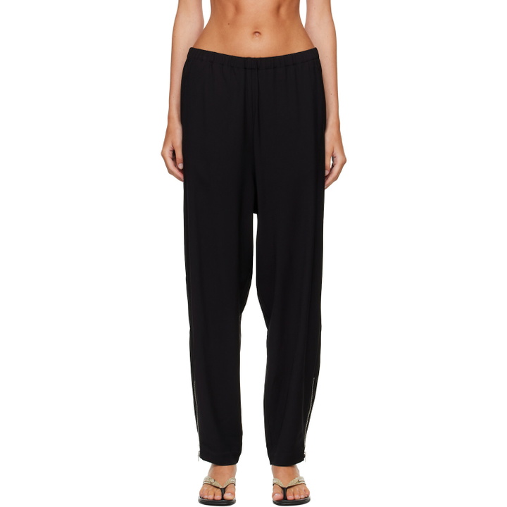 Photo: Cordera Black Viscose & Wool Lounge Pants