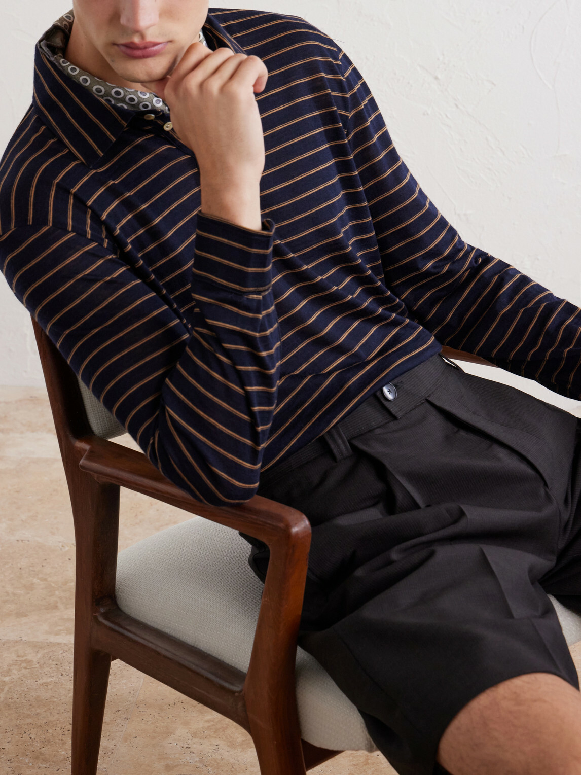 Massimo Alba - Raya Striped Cotton-Jersey Polo Shirt - Blue