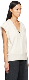 AGOLDE Beige Shaw V-Neck Vest