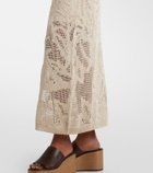 Brunello Cucinelli Dazzling Water Lillies knitted midi dress