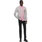 Moschino Pink Discrete Logo Short Sleeve Shirt