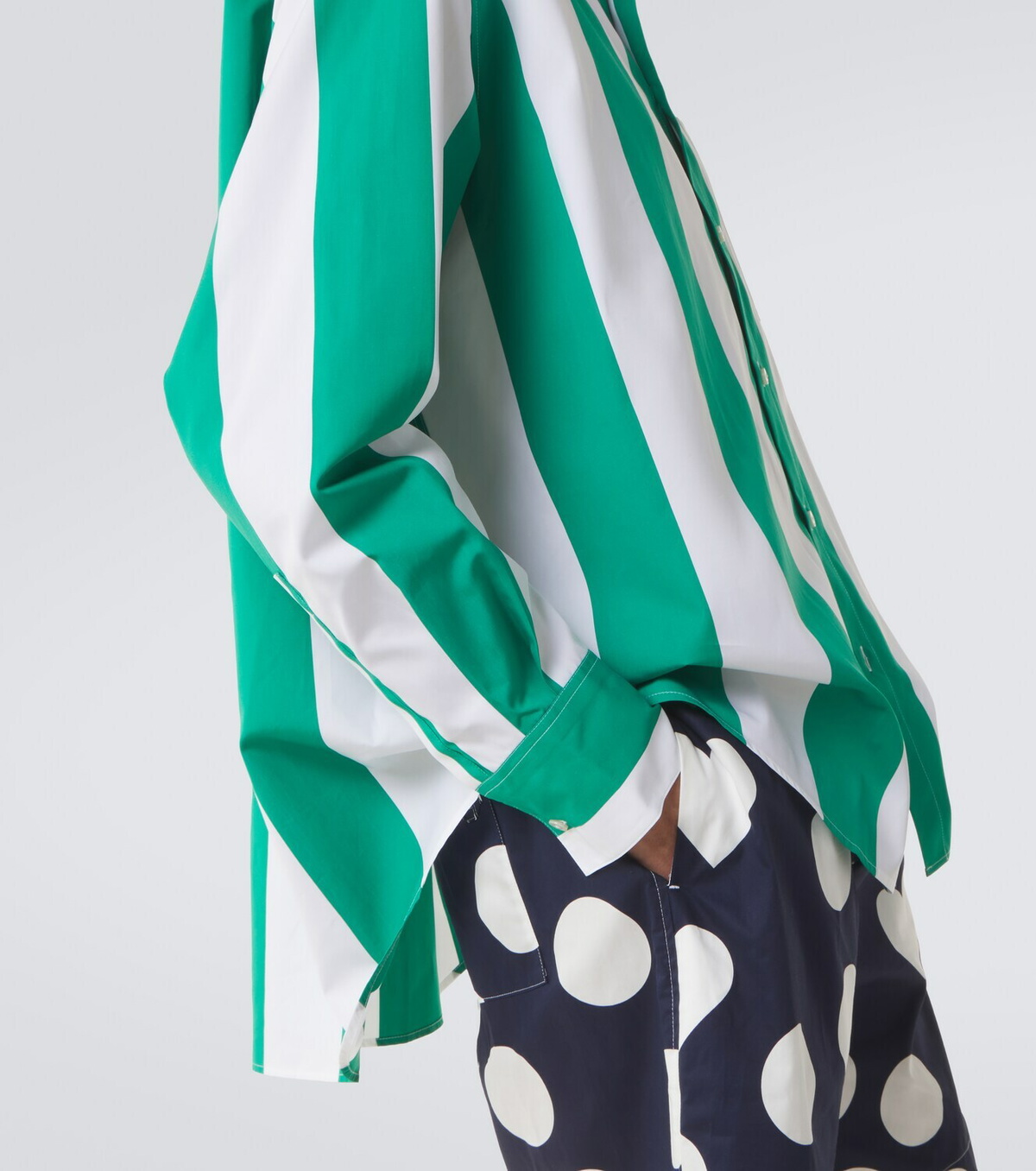 Jacquemus Camargue striped cotton poplin shirt